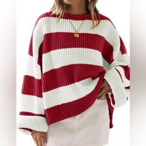 ZESICA Women's 2023 Fall Long Sleeve Crew Neck Striped Color Block Comfy small